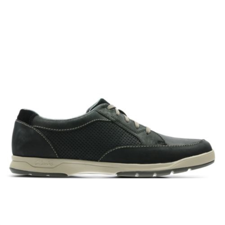 Stafford Park5 Schwarz Nubuk Clarks