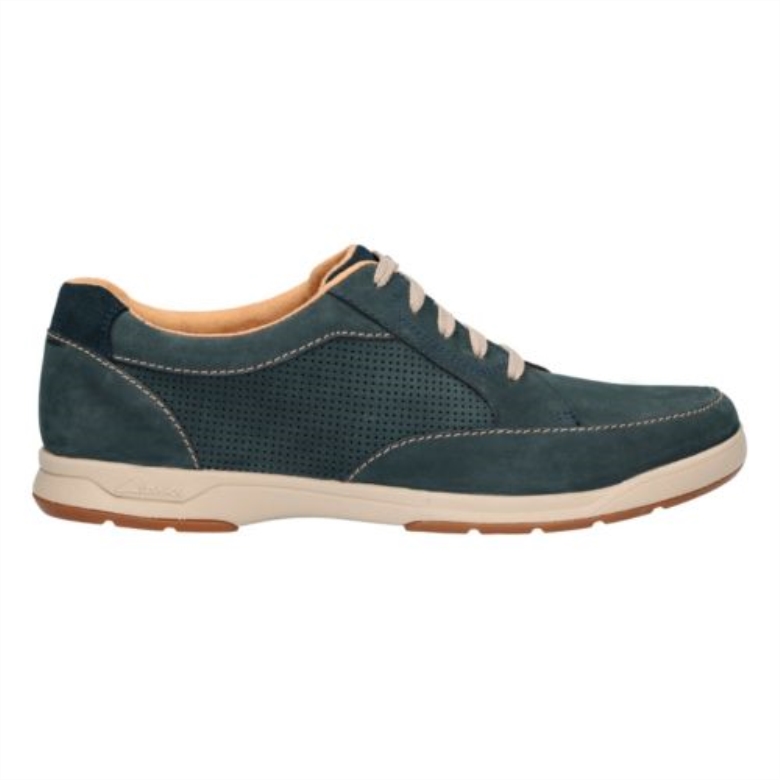 Stafford Park5 Navy Nubuk Clarks