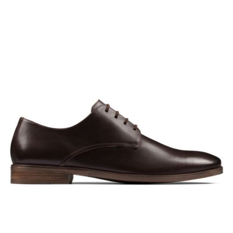 Stanford Walk Dunkelbraune Leder Clarks