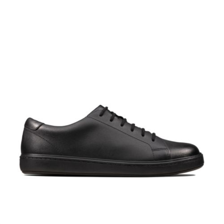 Street Skye Jnr F Fit Clarks Schwarzes Leder