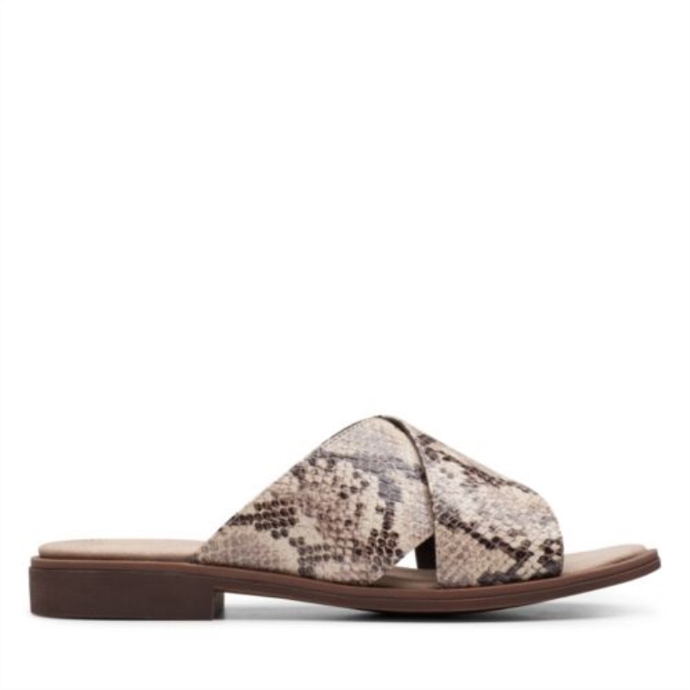 Taupe Snake Synthetic Declan Ivy Clarks