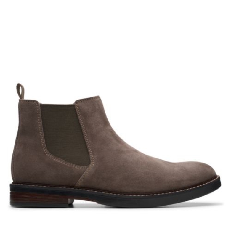 Paulson Up Clarks Aus Taupefarbenem Wildleder