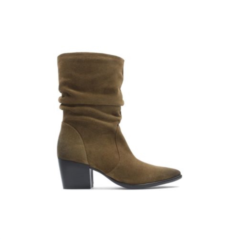 Tabak Wildleder Isabella2 Mid Clarks