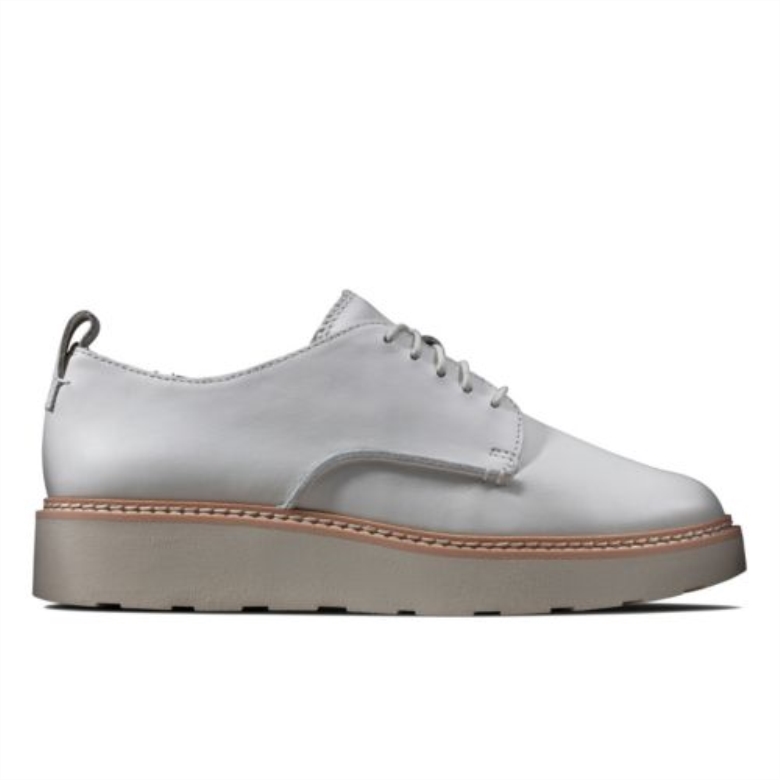 Trace Walk Aus Weißem Leder Clarks