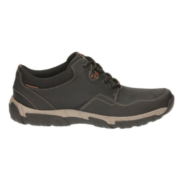 Walbeck Edge Clarks Schwarzes Leder