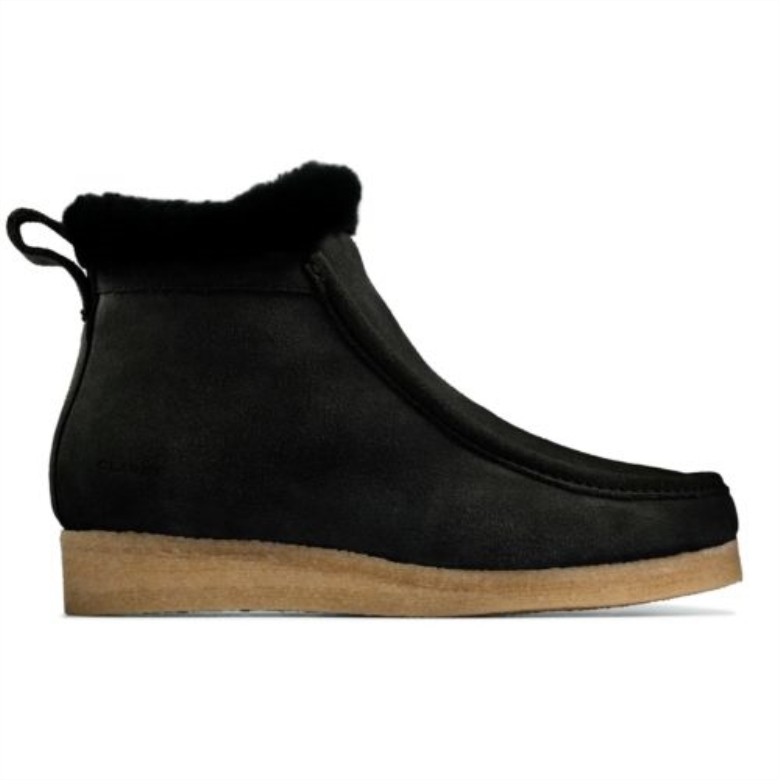 Wallabee Frost Clarks Schwarz Sde