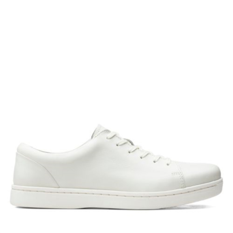 Weißes Leder Clarks Kitna Lo
