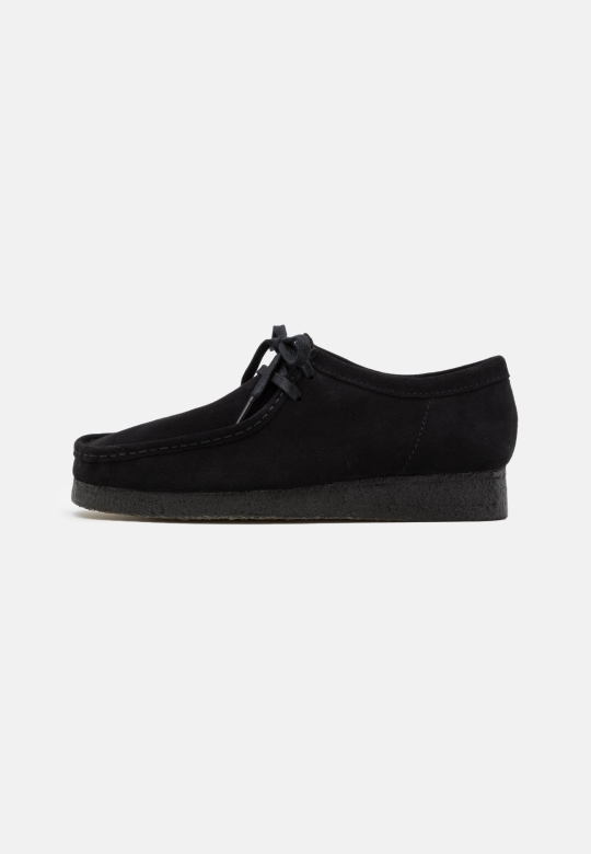 Wallabee Lässige Schnürschuhe Clarks Schwarz