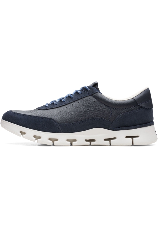 Natur X One Sneaker Clarks Navy Kombi