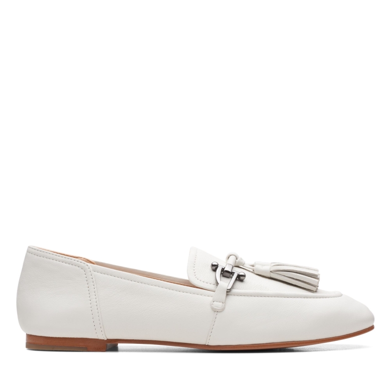 Pure2 Quaste Aus Weißem Leder Clarks