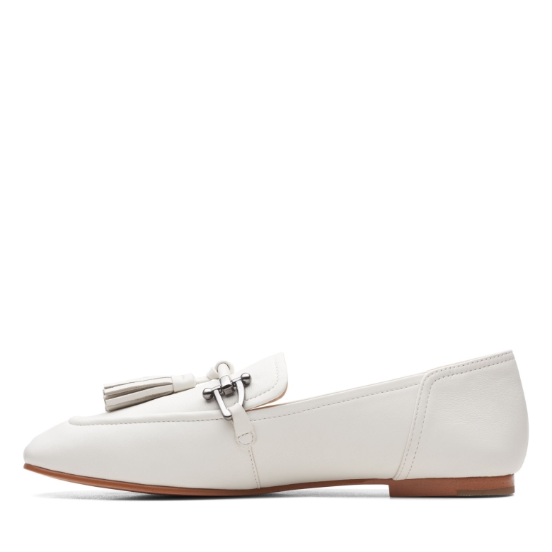 Pure2 Quaste Aus Weißem Leder Clarks