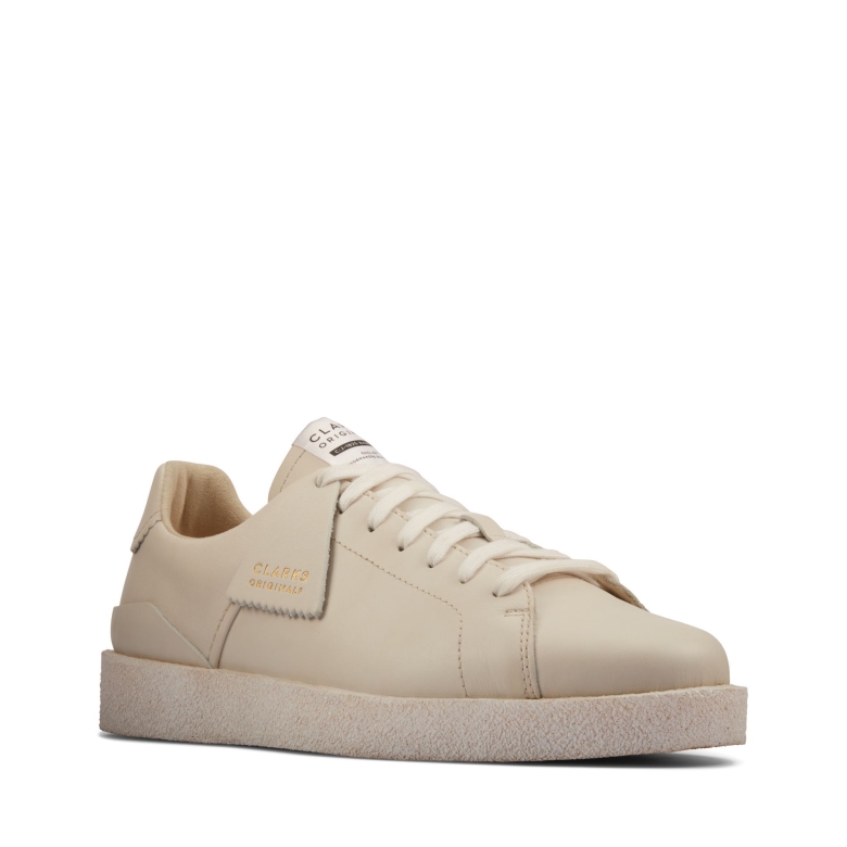 Clarks Tormatch Weißes Leder