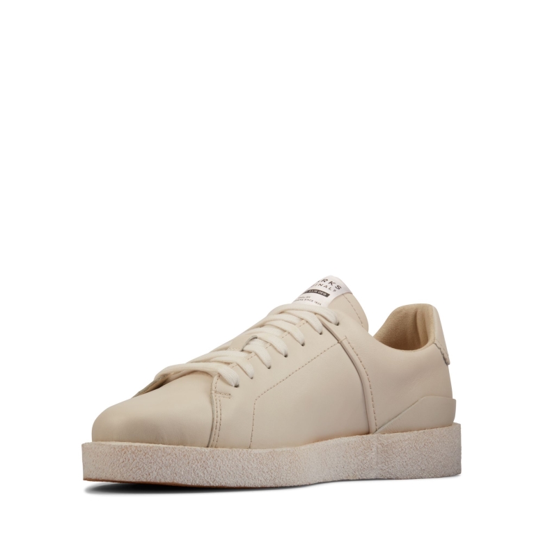 Clarks Tormatch Weißes Leder