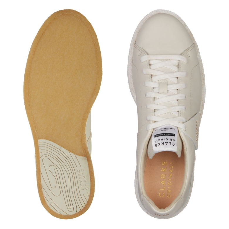 Clarks Tormatch Weißes Leder