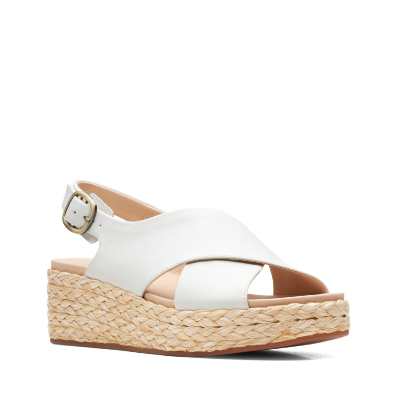 Clarks Kimmei Cross Weißes Leder