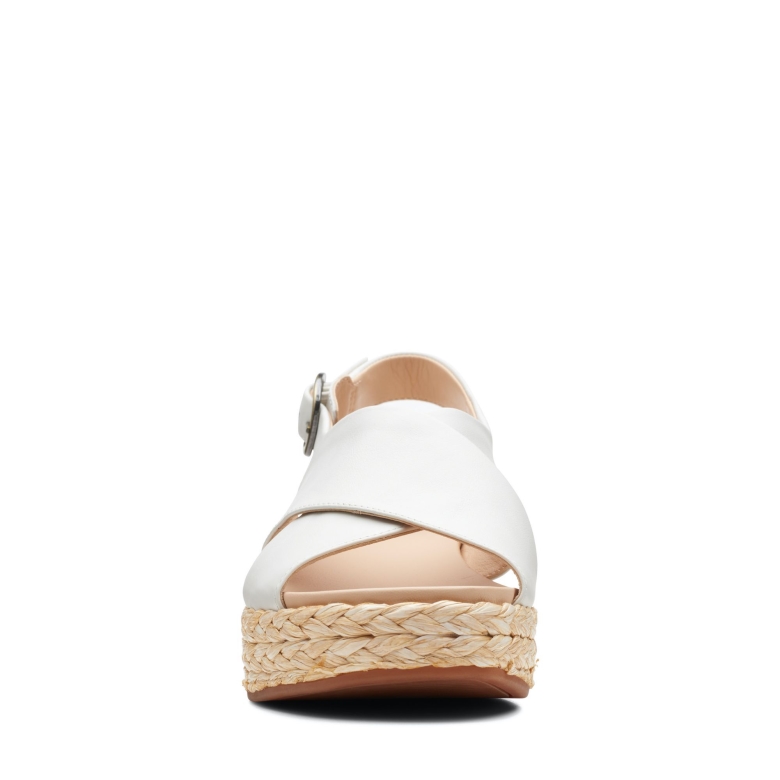 Clarks Kimmei Cross Weißes Leder