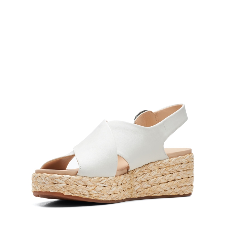 Clarks Kimmei Cross Weißes Leder