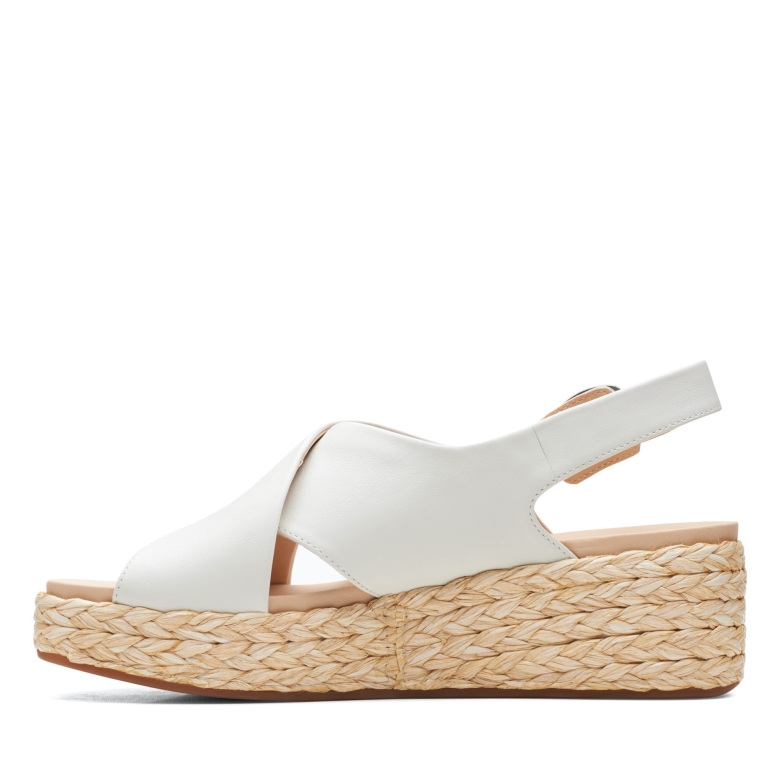Clarks Kimmei Cross Weißes Leder