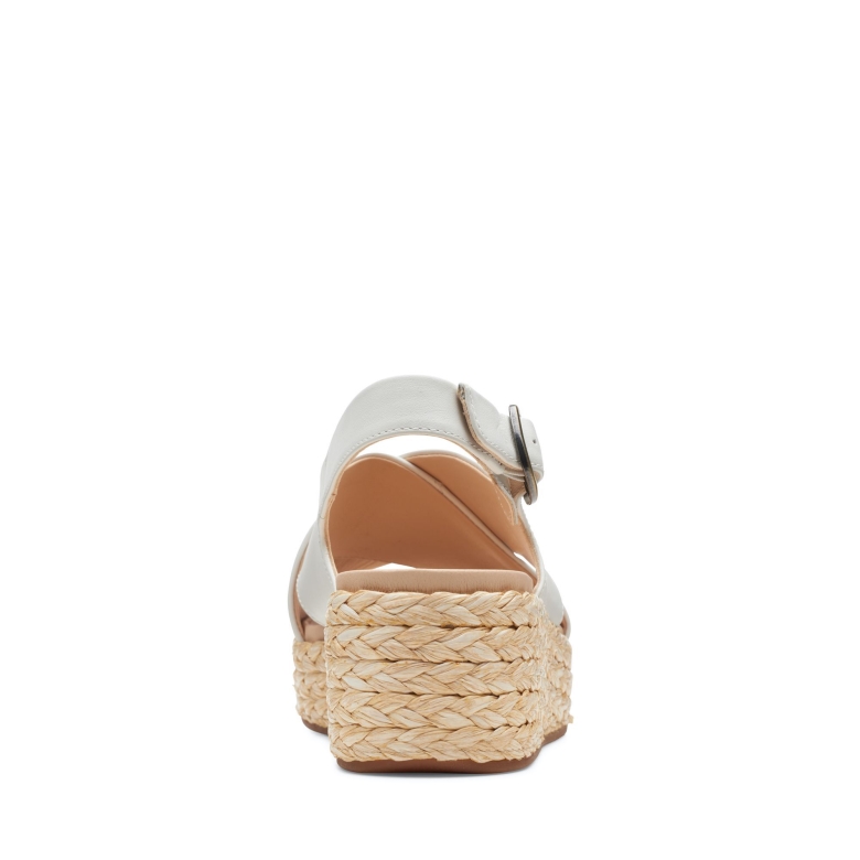 Clarks Kimmei Cross Weißes Leder