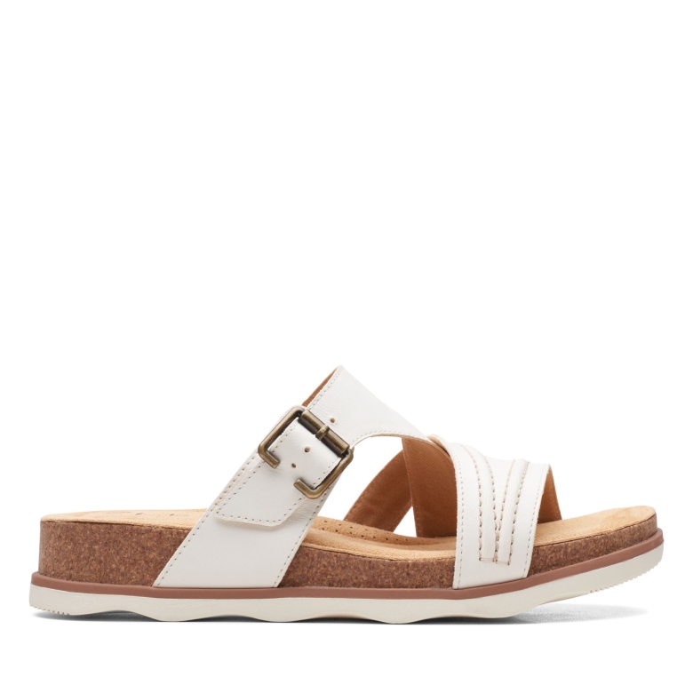 Weißes Leder Clarks Brynn Hope