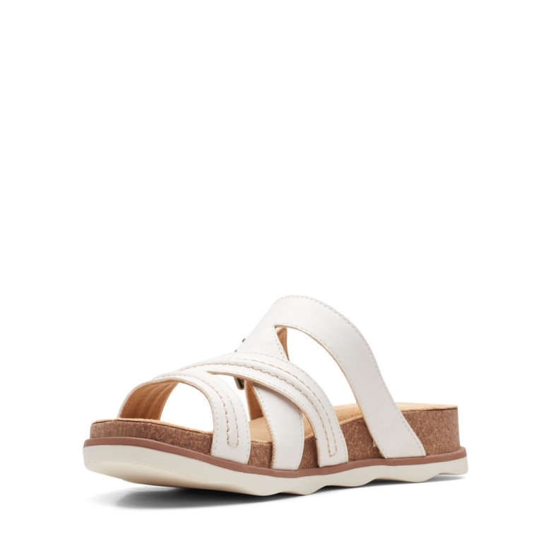 Weißes Leder Clarks Brynn Hope