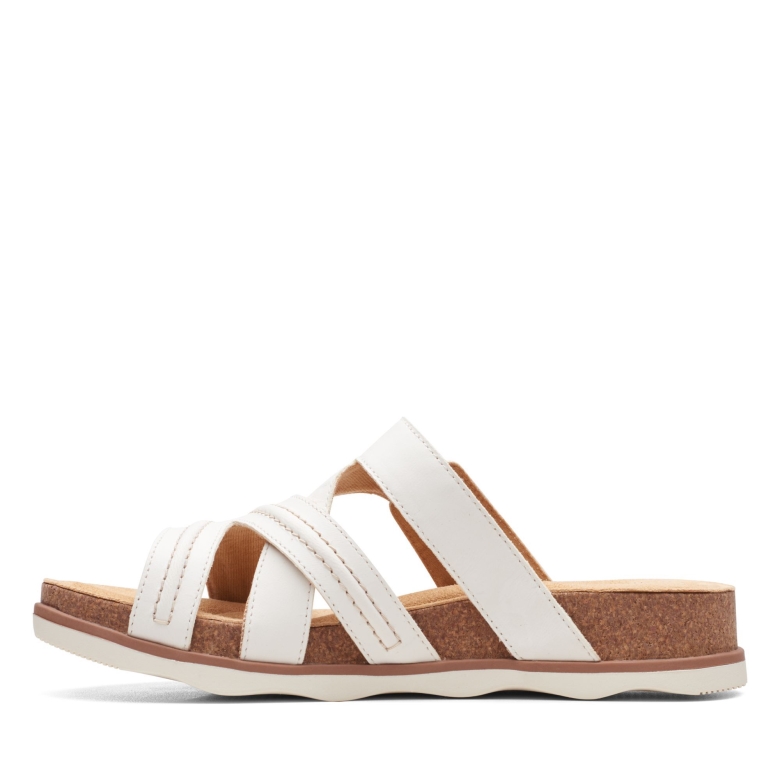 Weißes Leder Clarks Brynn Hope