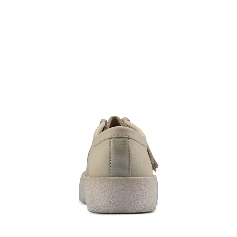 Weiße Clarks Wallabee Tasse Aus Nubukleder