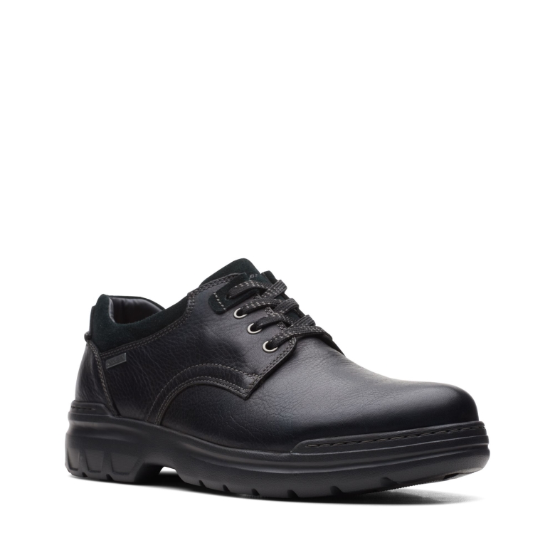 Rockie 2 Lo Gtx Clarks Schwarzes Leder
