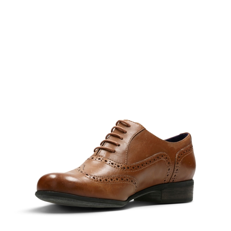 Dunkelbraunes Leder Clarks Hamble Oak
