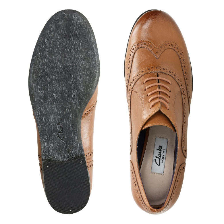 Dunkelbraunes Leder Clarks Hamble Oak