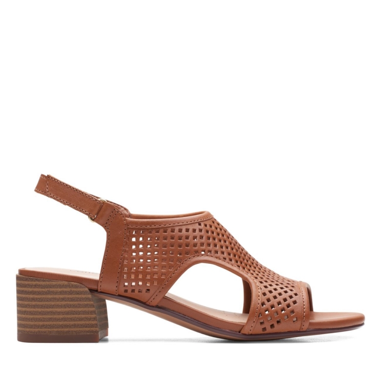Hellbraunes Leder Clarks Carolleigh Star