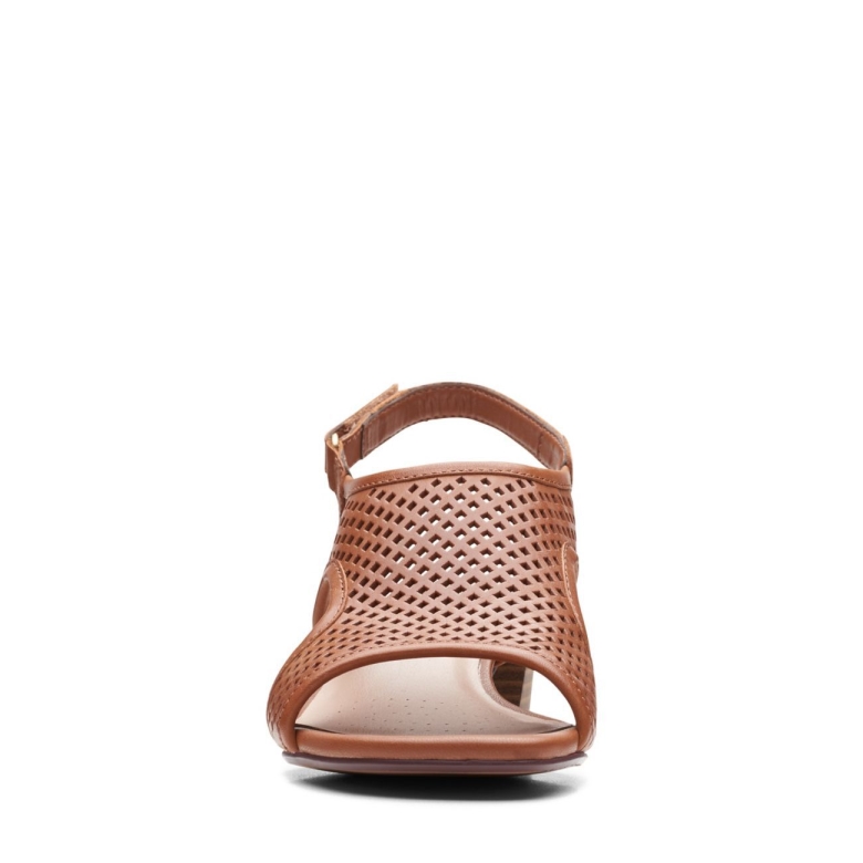 Hellbraunes Leder Clarks Carolleigh Star