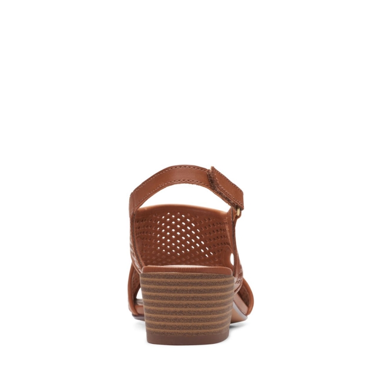 Hellbraunes Leder Clarks Carolleigh Star