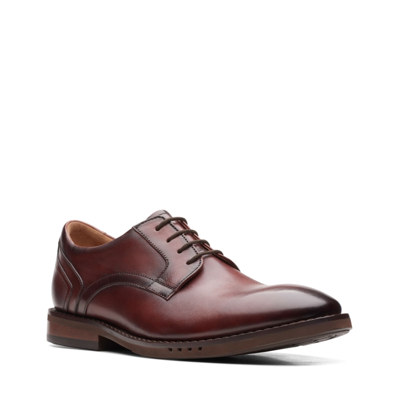 Clarks Braunes Leder Un Hugh Spitze