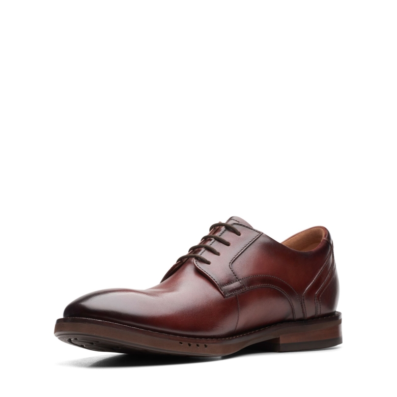 Clarks Braunes Leder Un Hugh Spitze