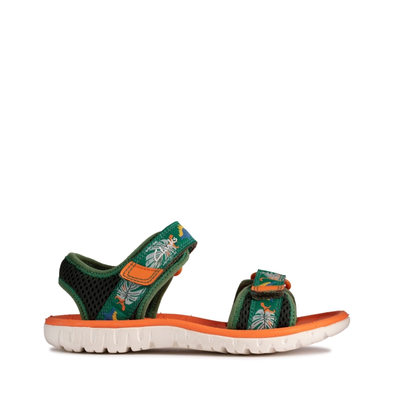 Surfing Tide K Clarks Grün Kombi