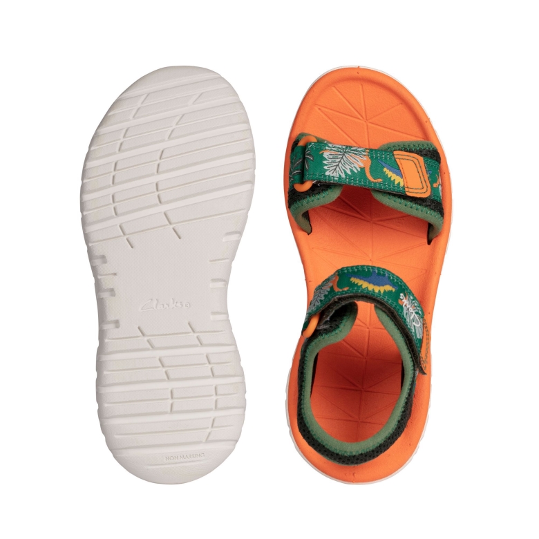 Surfing Tide K Clarks Grün Kombi