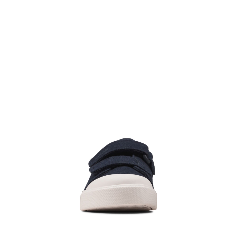 City Bright T Clarks Navy Canvas