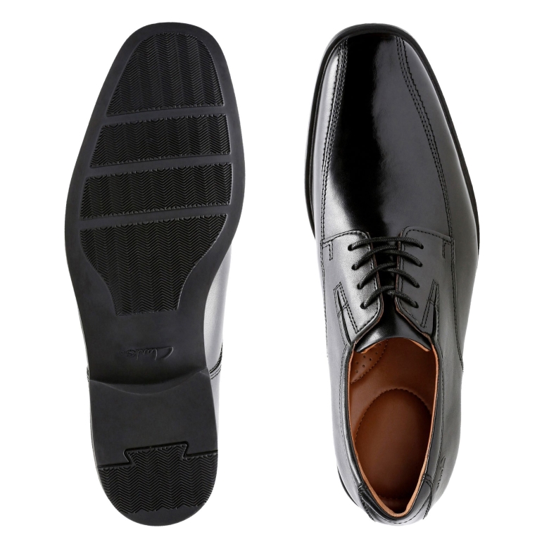 Clarks Tilden Walk Aus Schwarzem Leder