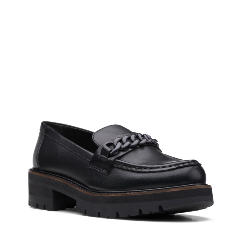 Orianna Edge Schwarzes Leder Clarks