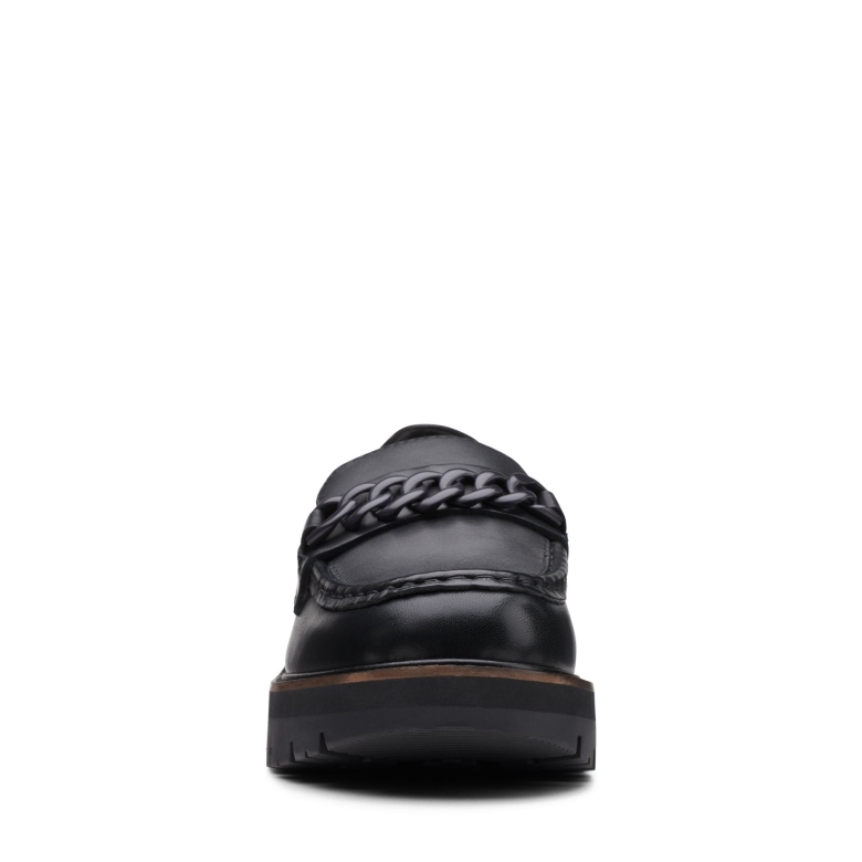 Orianna Edge Schwarzes Leder Clarks