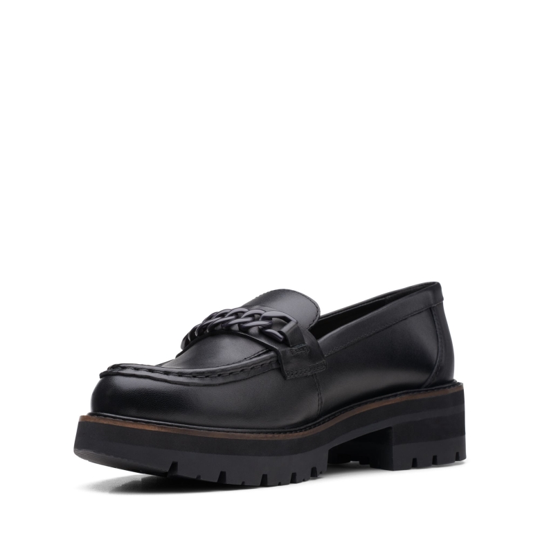 Orianna Edge Schwarzes Leder Clarks