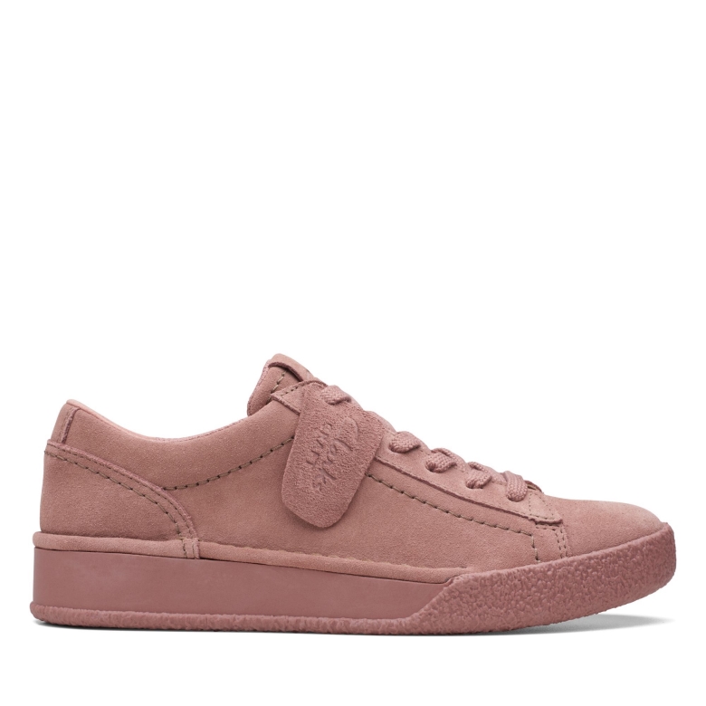 Malvenfarbene Wildleder Craft Cup Walk Clarks