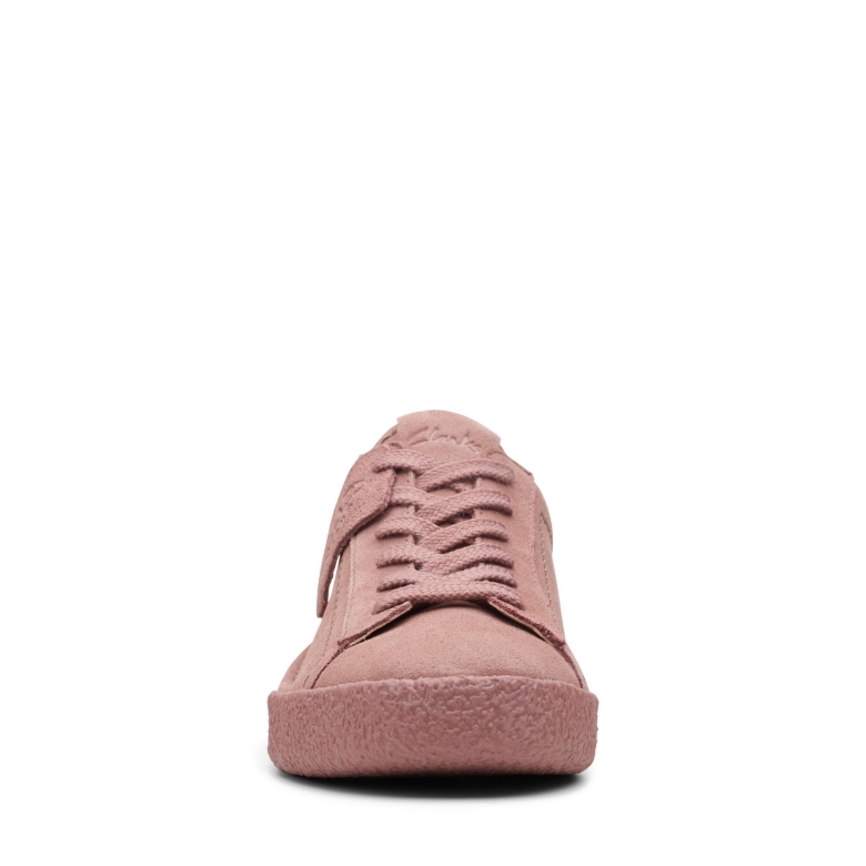 Malvenfarbene Wildleder Craft Cup Walk Clarks
