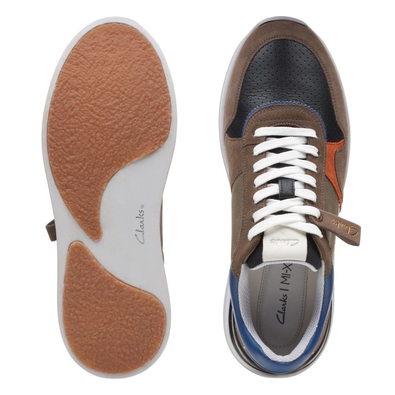 Dunkelgrauer Kombi Clarks Race Lite Tor