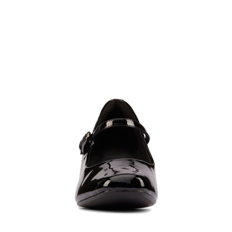 Transparente 55 Schnalle Clarks Schwarzes Patent