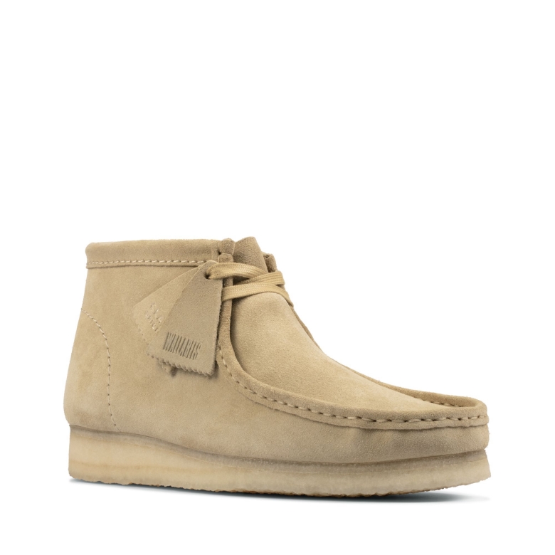 Clarks Wallabee-stiefel Aus Ahorn-wildleder