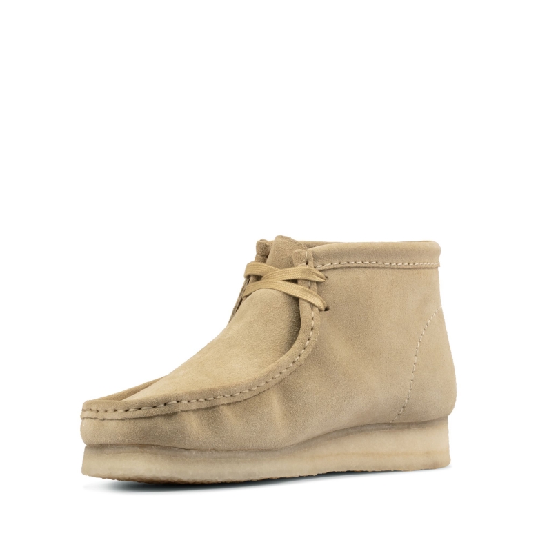 Clarks Wallabee-stiefel Aus Ahorn-wildleder