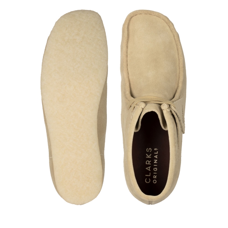 Clarks Wallabee-stiefel Aus Ahorn-wildleder
