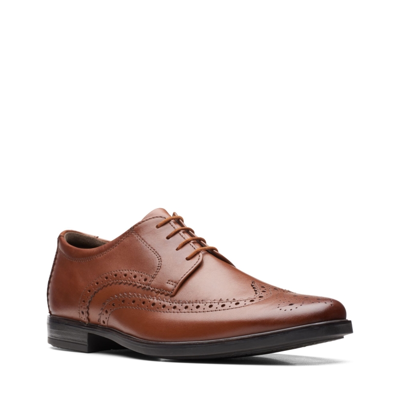 Howard Wing Dunkelbraunes Leder Clarks